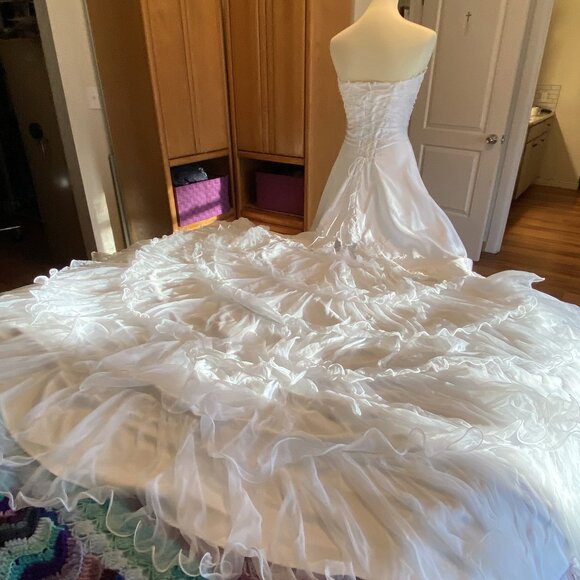 #12) Wedding Gown: Seaside Ruffles - Picture 6 of 10